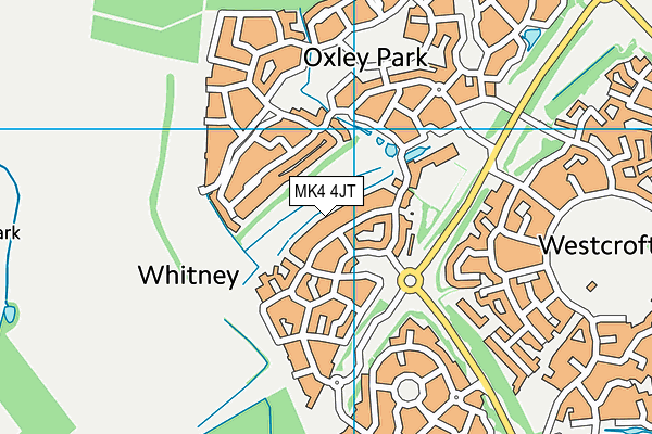 MK4 4JT map - OS VectorMap District (Ordnance Survey) MK4 4JT map - OS VectorMap District (Ordnance Survey)