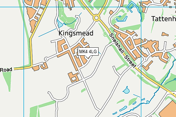 MK4 4LG map - OS VectorMap District (Ordnance Survey) MK4 4LG map - OS VectorMap District (Ordnance Survey)