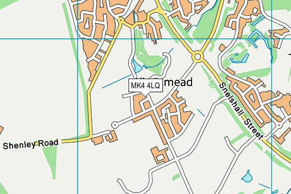 MK4 4LQ map - OS VectorMap District (Ordnance Survey) MK4 4LQ map - OS VectorMap District (Ordnance Survey)