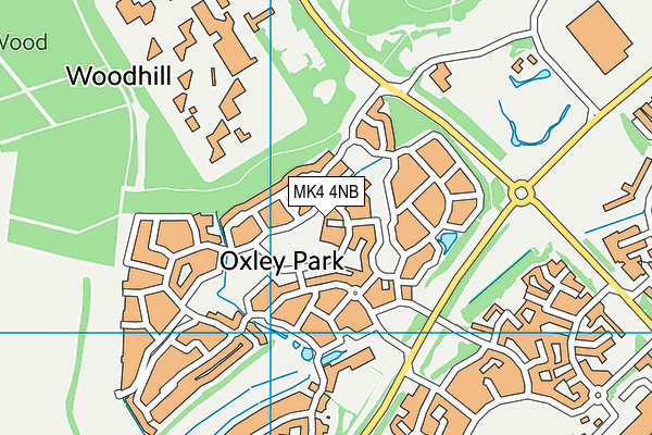 MK4 4NB map - OS VectorMap District (Ordnance Survey) MK4 4NB map - OS VectorMap District (Ordnance Survey)