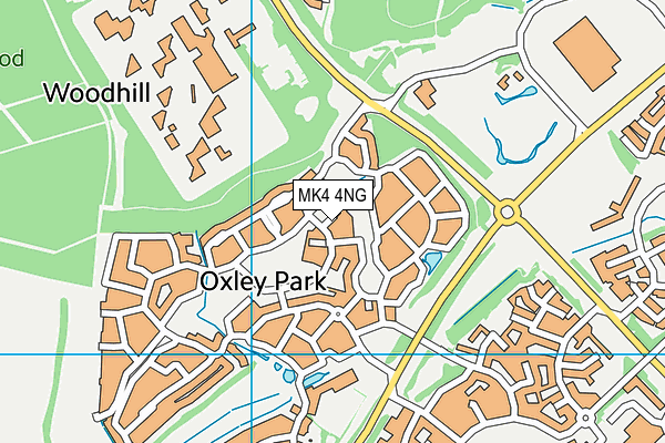 MK4 4NG map - OS VectorMap District (Ordnance Survey) MK4 4NG map - OS VectorMap District (Ordnance Survey)