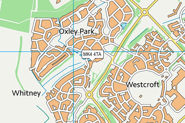 MK4 4TA map - OS VectorMap District (Ordnance Survey) MK4 4TA map - OS VectorMap District (Ordnance Survey)