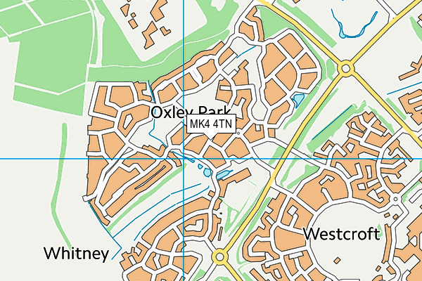 MK4 4TN map - OS VectorMap District (Ordnance Survey) MK4 4TN map - OS VectorMap District (Ordnance Survey)