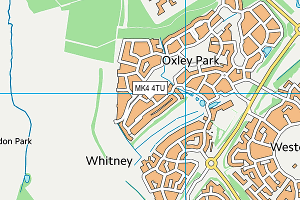 MK4 4TU map - OS VectorMap District (Ordnance Survey) MK4 4TU map - OS VectorMap District (Ordnance Survey)