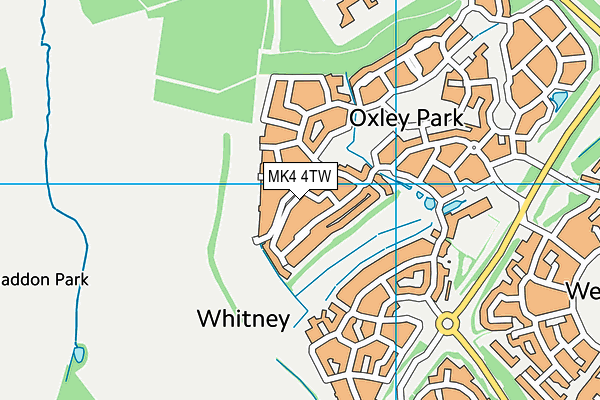MK4 4TW map - OS VectorMap District (Ordnance Survey) MK4 4TW map - OS VectorMap District (Ordnance Survey)