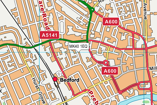 MK40 1EQ map - OS VectorMap District (Ordnance Survey) MK40 1EQ map - OS VectorMap District (Ordnance Survey)