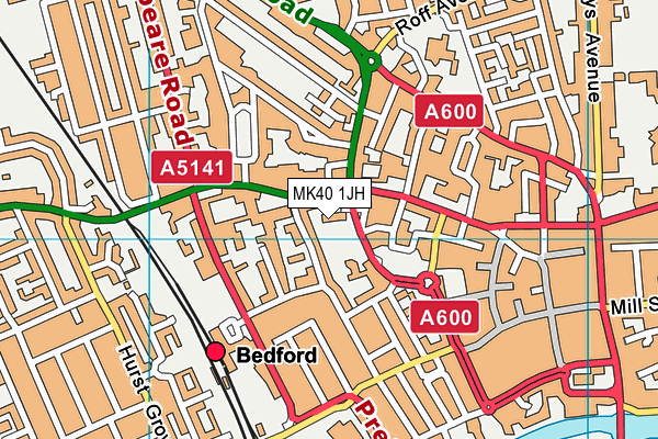 MK40 1JH map - OS VectorMap District (Ordnance Survey) MK40 1JH map - OS VectorMap District (Ordnance Survey)