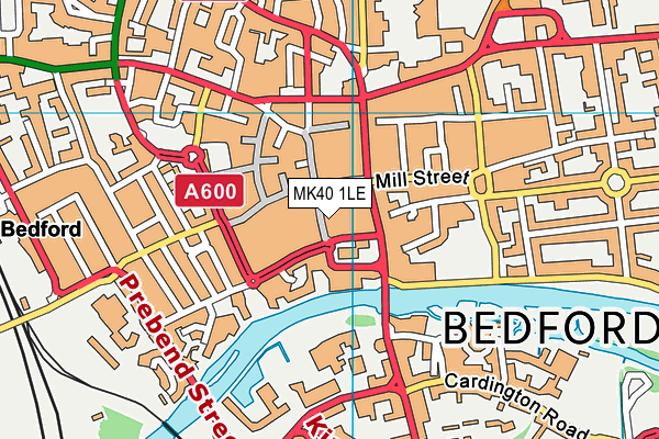 MK40 1LE map - OS VectorMap District (Ordnance Survey) MK40 1LE map - OS VectorMap District (Ordnance Survey)