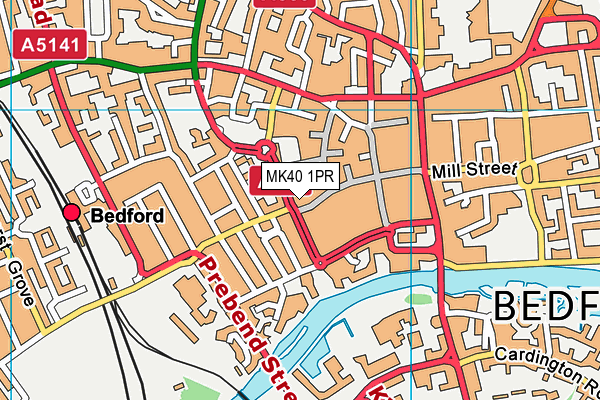 MK40 1PR map - OS VectorMap District (Ordnance Survey) MK40 1PR map - OS VectorMap District (Ordnance Survey)