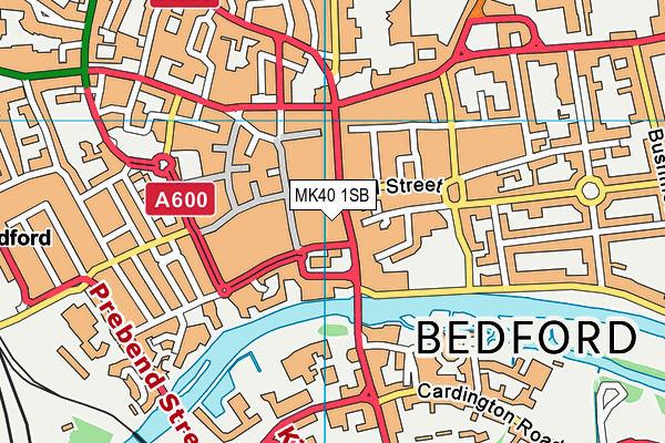 MK40 1SB map - OS VectorMap District (Ordnance Survey) MK40 1SB map - OS VectorMap District (Ordnance Survey)