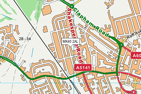 MK40 2AL map - OS VectorMap District (Ordnance Survey) MK40 2AL map - OS VectorMap District (Ordnance Survey)