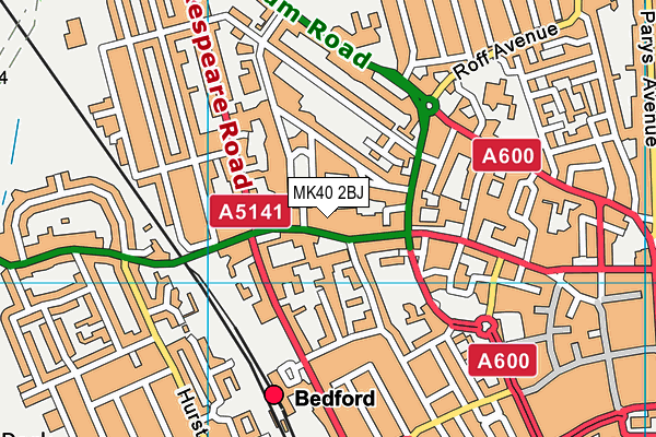 MK40 2BJ map - OS VectorMap District (Ordnance Survey) MK40 2BJ map - OS VectorMap District (Ordnance Survey)