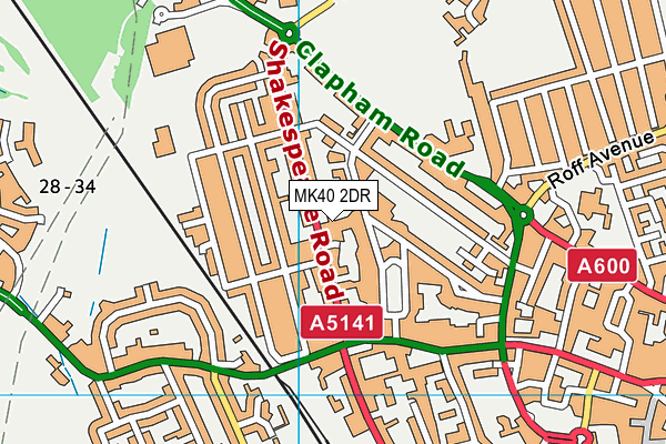 MK40 2DR map - OS VectorMap District (Ordnance Survey) MK40 2DR map - OS VectorMap District (Ordnance Survey)