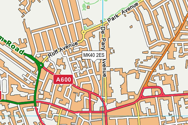 MK40 2ES map - OS VectorMap District (Ordnance Survey) MK40 2ES map - OS VectorMap District (Ordnance Survey)