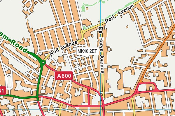 MK40 2ET map - OS VectorMap District (Ordnance Survey) MK40 2ET map - OS VectorMap District (Ordnance Survey)