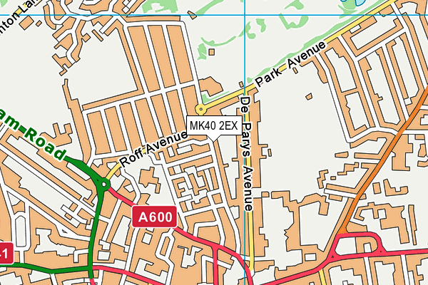 MK40 2EX map - OS VectorMap District (Ordnance Survey) MK40 2EX map - OS VectorMap District (Ordnance Survey)