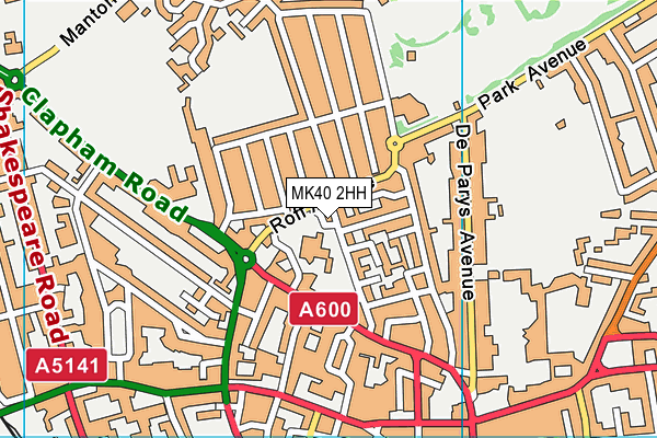 MK40 2HH map - OS VectorMap District (Ordnance Survey) MK40 2HH map - OS VectorMap District (Ordnance Survey)