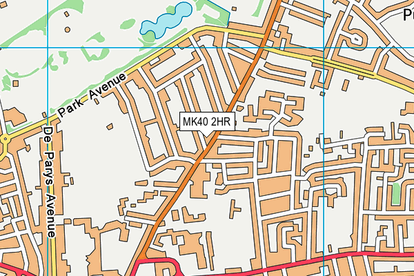 MK40 2HR map - OS VectorMap District (Ordnance Survey) MK40 2HR map - OS VectorMap District (Ordnance Survey)