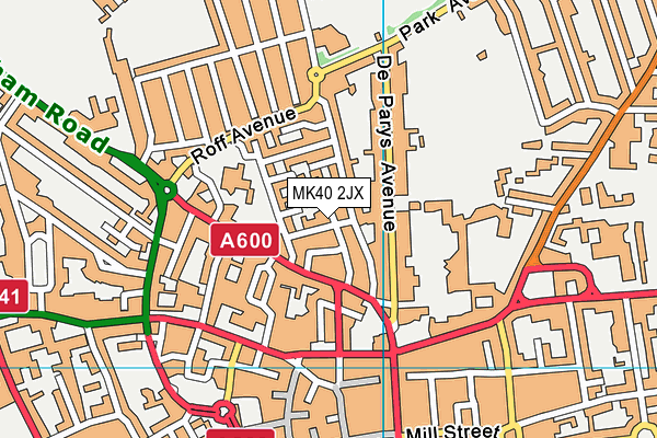 MK40 2JX map - OS VectorMap District (Ordnance Survey) MK40 2JX map - OS VectorMap District (Ordnance Survey)