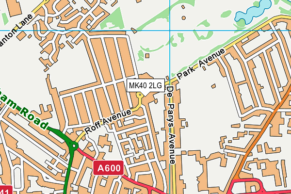 MK40 2LG map - OS VectorMap District (Ordnance Survey) MK40 2LG map - OS VectorMap District (Ordnance Survey)
