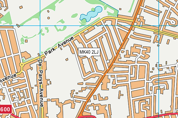 MK40 2LJ map - OS VectorMap District (Ordnance Survey) MK40 2LJ map - OS VectorMap District (Ordnance Survey)
