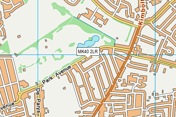MK40 2LR map - OS VectorMap District (Ordnance Survey) MK40 2LR map - OS VectorMap District (Ordnance Survey)