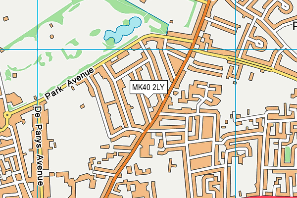MK40 2LY map - OS VectorMap District (Ordnance Survey) MK40 2LY map - OS VectorMap District (Ordnance Survey)