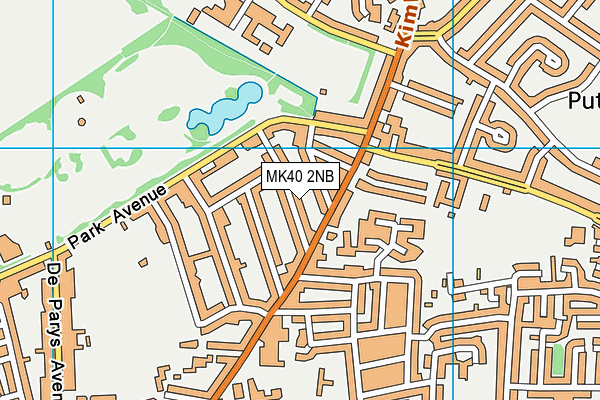 MK40 2NB map - OS VectorMap District (Ordnance Survey) MK40 2NB map - OS VectorMap District (Ordnance Survey)