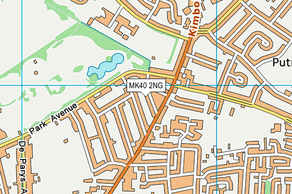 MK40 2NG map - OS VectorMap District (Ordnance Survey) MK40 2NG map - OS VectorMap District (Ordnance Survey)