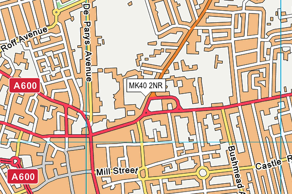 MK40 2NR map - OS VectorMap District (Ordnance Survey) MK40 2NR map - OS VectorMap District (Ordnance Survey)