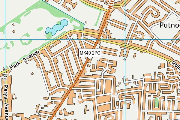 MK40 2PG map - OS VectorMap District (Ordnance Survey) MK40 2PG map - OS VectorMap District (Ordnance Survey)