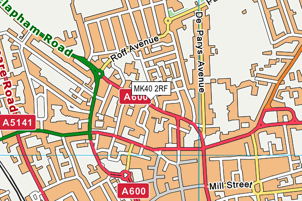 MK40 2RF map - OS VectorMap District (Ordnance Survey) MK40 2RF map - OS VectorMap District (Ordnance Survey)
