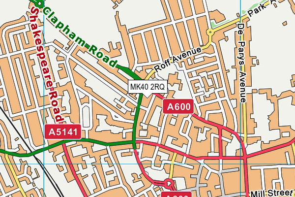 MK40 2RQ map - OS VectorMap District (Ordnance Survey) MK40 2RQ map - OS VectorMap District (Ordnance Survey)