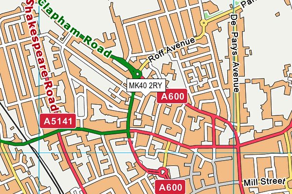 MK40 2RY map - OS VectorMap District (Ordnance Survey) MK40 2RY map - OS VectorMap District (Ordnance Survey)
