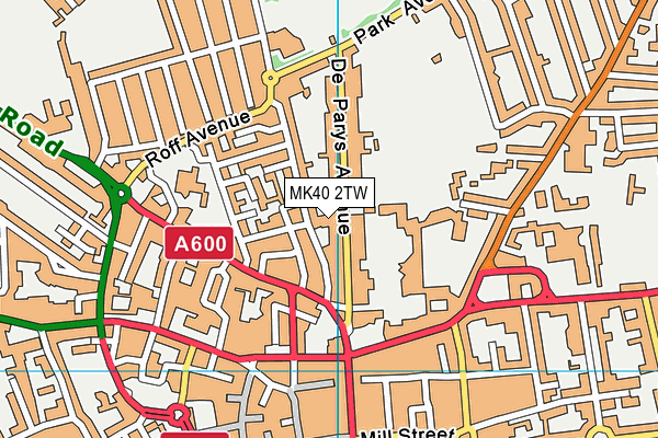 MK40 2TW map - OS VectorMap District (Ordnance Survey) MK40 2TW map - OS VectorMap District (Ordnance Survey)