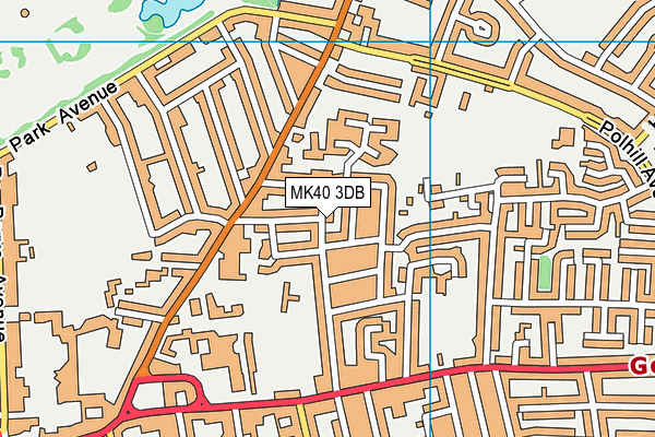 MK40 3DB map - OS VectorMap District (Ordnance Survey) MK40 3DB map - OS VectorMap District (Ordnance Survey)