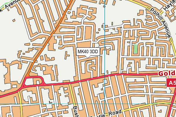 MK40 3DD map - OS VectorMap District (Ordnance Survey) MK40 3DD map - OS VectorMap District (Ordnance Survey)