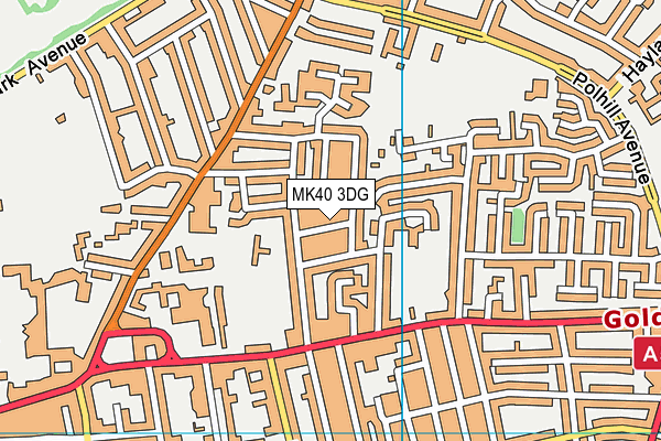 MK40 3DG map - OS VectorMap District (Ordnance Survey) MK40 3DG map - OS VectorMap District (Ordnance Survey)