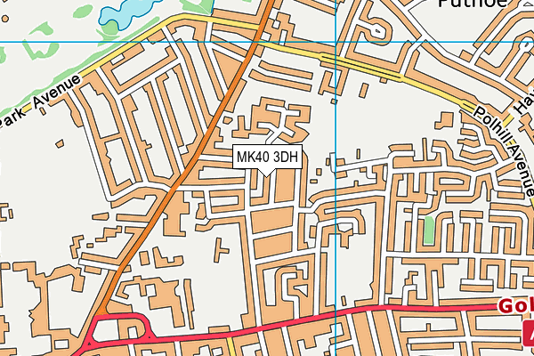MK40 3DH map - OS VectorMap District (Ordnance Survey) MK40 3DH map - OS VectorMap District (Ordnance Survey)