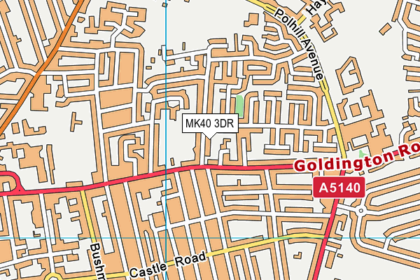 MK40 3DR map - OS VectorMap District (Ordnance Survey) MK40 3DR map - OS VectorMap District (Ordnance Survey)