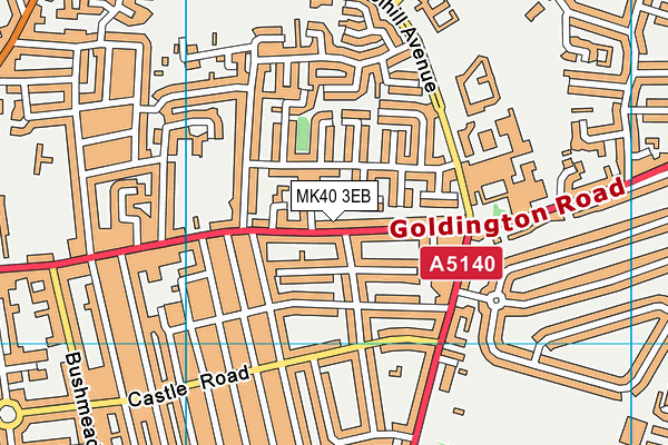 MK40 3EB map - OS VectorMap District (Ordnance Survey) MK40 3EB map - OS VectorMap District (Ordnance Survey)