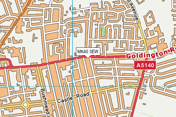 MK40 3EW map - OS VectorMap District (Ordnance Survey) MK40 3EW map - OS VectorMap District (Ordnance Survey)