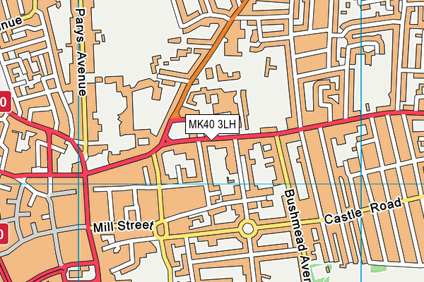 MK40 3LH map - OS VectorMap District (Ordnance Survey) MK40 3LH map - OS VectorMap District (Ordnance Survey)