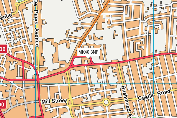 MK40 3NF map - OS VectorMap District (Ordnance Survey) MK40 3NF map - OS VectorMap District (Ordnance Survey)