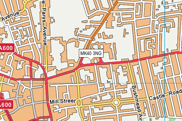 MK40 3NG map - OS VectorMap District (Ordnance Survey) MK40 3NG map - OS VectorMap District (Ordnance Survey)