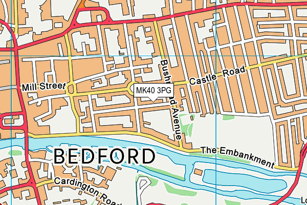 MK40 3PG map - OS VectorMap District (Ordnance Survey) MK40 3PG map - OS VectorMap District (Ordnance Survey)