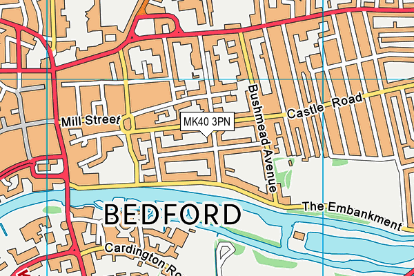 MK40 3PN map - OS VectorMap District (Ordnance Survey) MK40 3PN map - OS VectorMap District (Ordnance Survey)