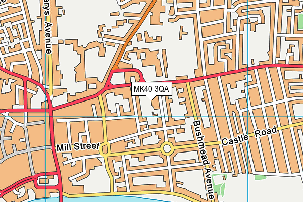 MK40 3QA map - OS VectorMap District (Ordnance Survey) MK40 3QA map - OS VectorMap District (Ordnance Survey)