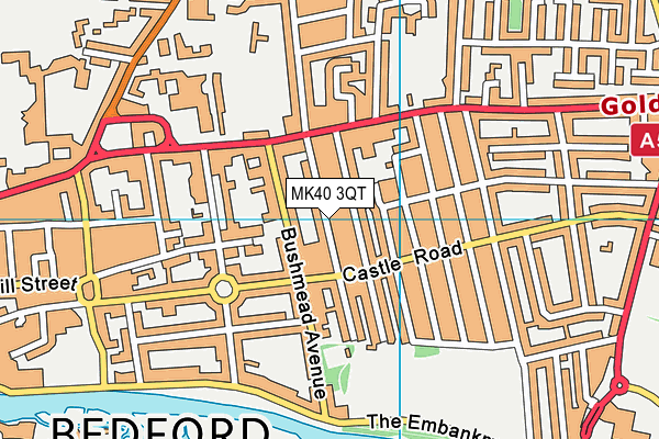MK40 3QT map - OS VectorMap District (Ordnance Survey) MK40 3QT map - OS VectorMap District (Ordnance Survey)