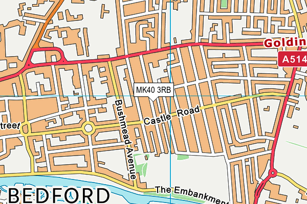 MK40 3RB map - OS VectorMap District (Ordnance Survey) MK40 3RB map - OS VectorMap District (Ordnance Survey)